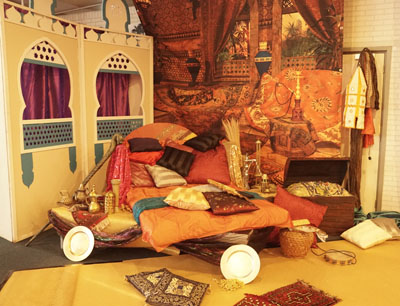 Oosters decoratie hoekje fotohoek voor bijvoorbeeld sultan