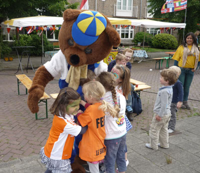 Een echte groepsknuffel