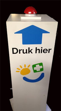 Klik hier voor een op maat gemaakte drukknop met uw eigen tekst en log